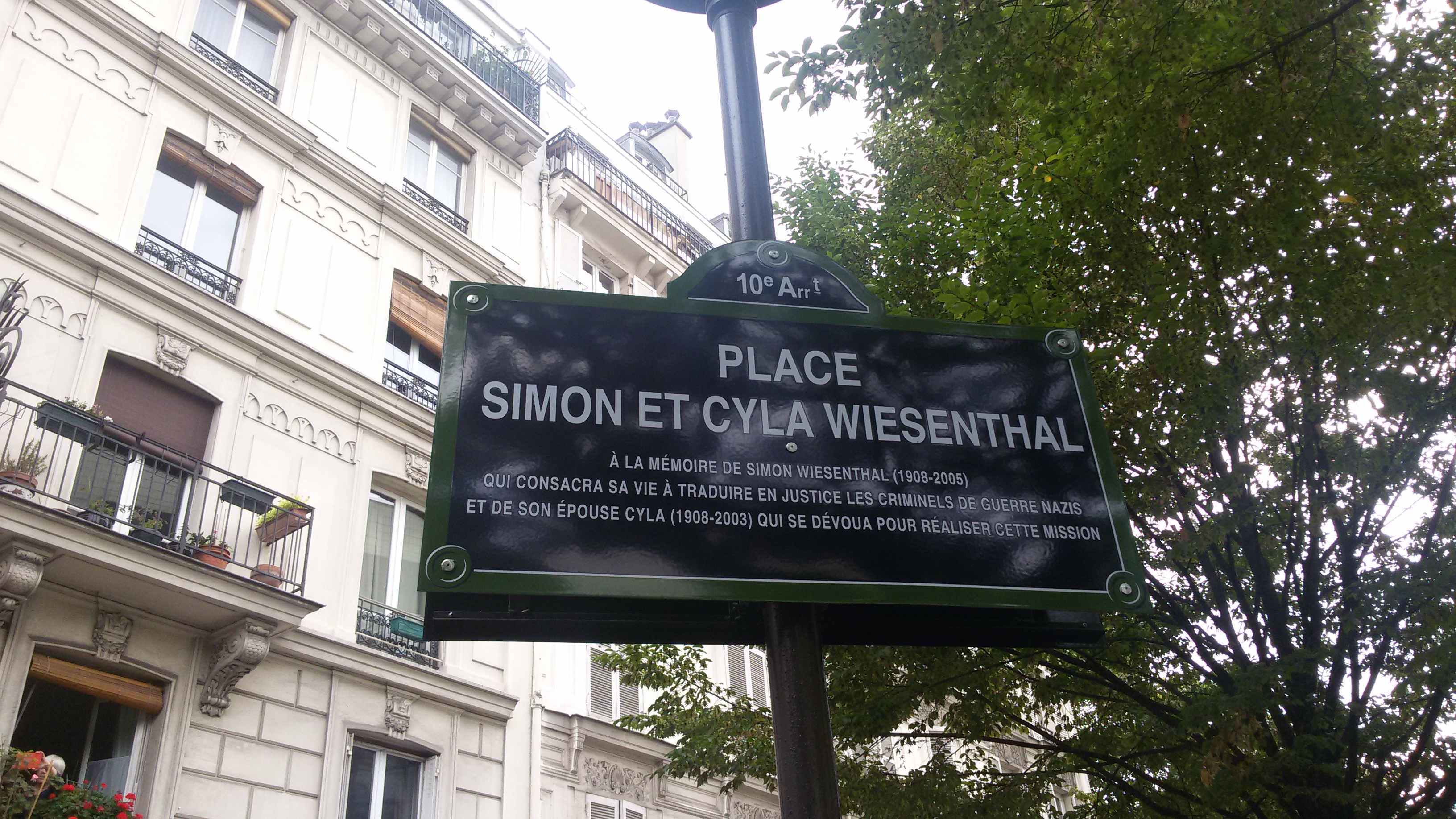 Inauguration Place Simon et Cyla Wiesenthal